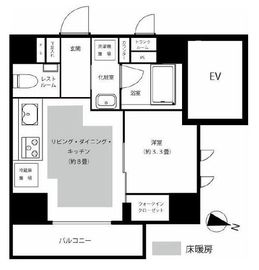 ピアース麻布十番 10階 間取り図