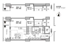 東雲キャナルコートCODAN 16-803 間取り図