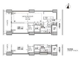 東雲キャナルコートCODAN 16-904 間取り図