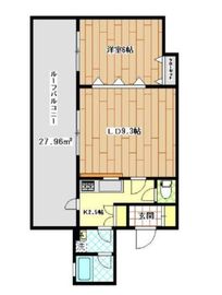 パレステュディオ中目黒 5階 間取り図