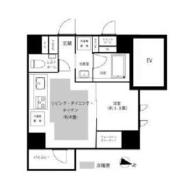 ピアース麻布十番 12階 間取り図