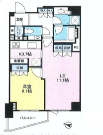 目黒花房山プレイス 4階 間取り図