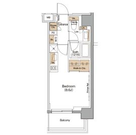 ザ・パークハビオ月島フロント 906 間取り図