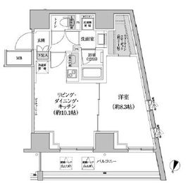 パークハビオ渋谷本町レジデンス 514 間取り図