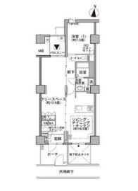 東雲キャナルコートCODAN 21-506 間取り図