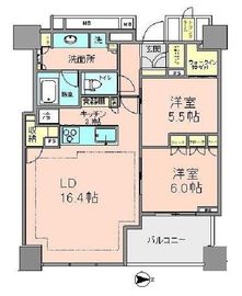 ブリリアタワー上野池之端 20階 間取り図