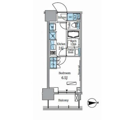 パークアクシス木場 702 間取り図