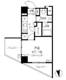 パークリュクス白金mono グレージュ 3階 間取り図