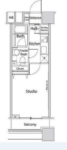 ファーストリアルタワー新宿 910 間取り図