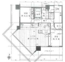 アーバンドックパークシティ豊洲タワー 10階 間取り図