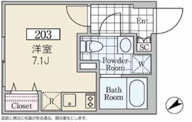 MDM千駄ヶ谷 W203 間取り図