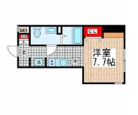 MDM千駄ヶ谷 E402 間取り図