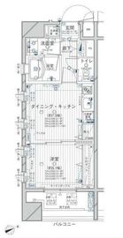 シティインデックス池袋 14階 間取り図