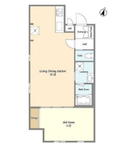カデンツァ文京 201 間取り図