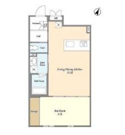カデンツァ文京 202 間取り図