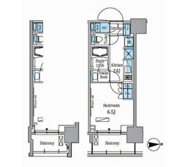 パークアクシス木場 202 間取り図