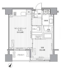コスモグラシア人形町 2階 間取り図