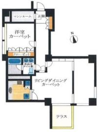 ペアシティルネッサンス 9階 間取り図