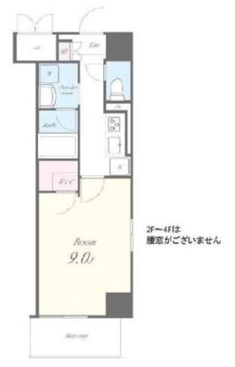 サランコート 801 間取り図