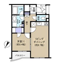 エルミタージュ参宮橋 410 間取り図