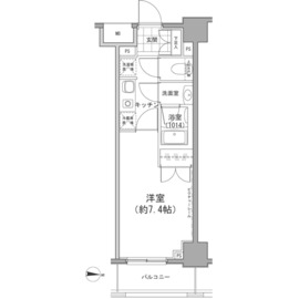 カッシア両国 403 間取り図