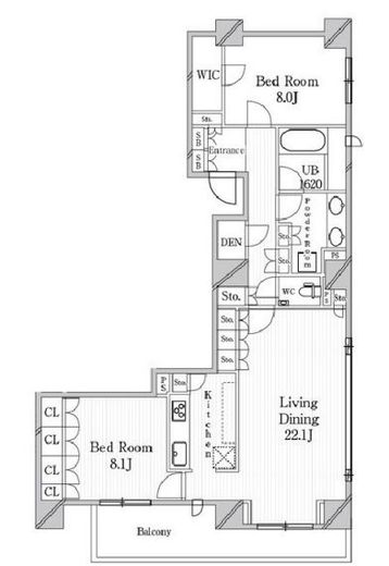 JP noie 恵比寿西 (ジェーピーノイエ恵比寿西) 701 間取り図