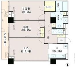 パーク・アヴェニュー神南 1007 間取り図