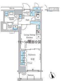 パークアクシス浅草レジデンス 1208 間取り図