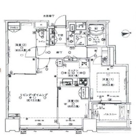 シティタワーズ豊洲ザ・シンボル 14階 間取り図