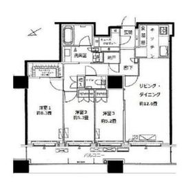 ザ・パークハウス西新宿タワー60 50階 間取り図