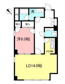 原宿パークハウス 2階 間取り図