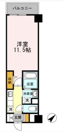 ヒルフラット大崎 102 間取り図