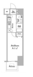 ライトハウス大塚 706 間取り図