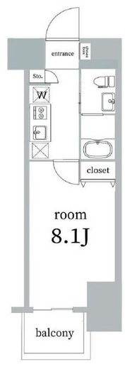 ライトハウス大塚 1206 間取り図