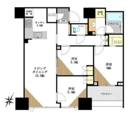 スカイフォレストレジデンス　タワー&スイート 3階 間取り図