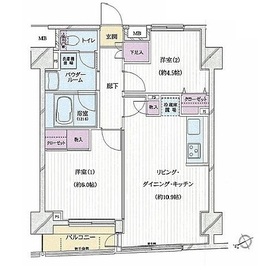 パートナーシップアパートメント 203 間取り図