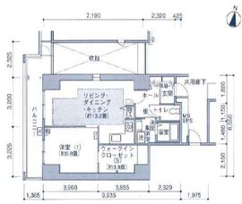 シティコート目黒 4-503 間取り図