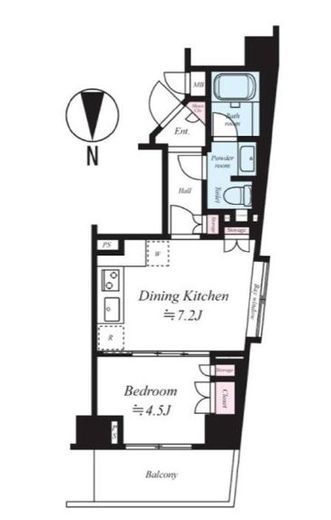 グランアビテ四谷三丁目ステーションフロント 3階 間取り図