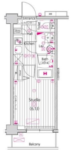 ガーラ大井町グランドステージ 4階 間取り図