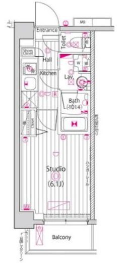 ガーラ大井町グランドステージ 3階 間取り図
