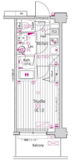 ガーラ大井町グランドステージ 2階 間取り図