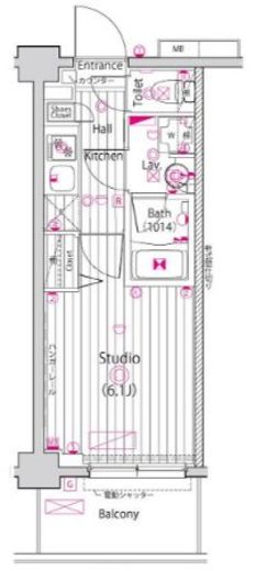 ガーラ大井町グランドステージ 1階 間取り図