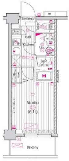 ガーラ大井町グランドステージ 2階 間取り図