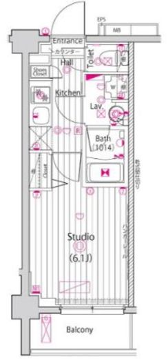 ガーラ大井町グランドステージ 5階 間取り図