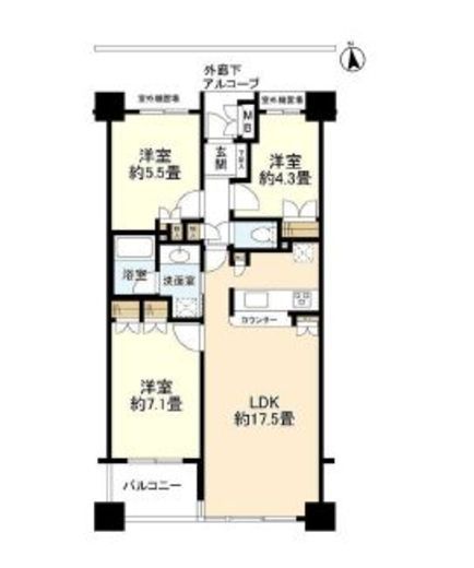 イトーピア麻布 10階 間取り図