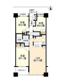 イトーピア麻布 10階 間取り図