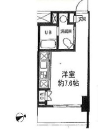 カスタリア門前仲町2 303 間取り図