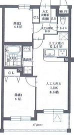 西小山ヒルズ 302 間取り図