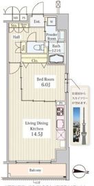 ヒュペリオン東陽町 403 間取り図