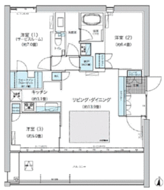 ガーデニエール砧ウエスト 604 間取り図